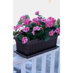 HC Companies 30-Inch Fluted Plastic Venetian Flower Box For Flowers, Vegetables, Or Succulents -Garden & Outdoors GUEST 29d29ed0 6dc1 4ca9 9fca f6f4b6f1721d