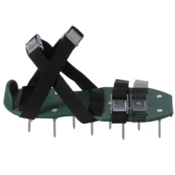 Gardenised Lawn And Garden Aerator Spike Shoe With 3 Metal Buckle Straps, Green Spiked Sandal -Garden & Outdoors GUEST 29f7c78b c1ec 4aef a947 3d096de79a9d