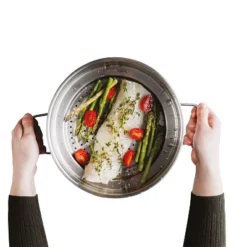 BergHOFF Graphite Recycled 18/10 Stainless Steel Steamer Insert 10" -Garden & Outdoors GUEST 2aefd8cc 0ac6 4359 87ff bca4130e809e