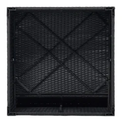 10pc Wicker Patio Sectional Seating Set With Cushion - Black/Beige - GODEER -Garden & Outdoors GUEST 2bff11b0 59b2 4ae7 9920 88cba315efdf