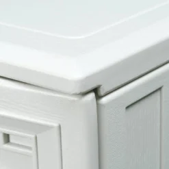 WELLFOR Outdoor HDPE Patio Storage Cabinet With 2 Shelves - Beige -Garden & Outdoors GUEST 2c81244d 816f 486b 89ef 62e56f2e6667