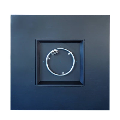 Wellington Outdoor 50000 BTU Square Fire Pit Dark Gray - Christopher Knight Home 4 Wellington Outdoor 50000 BTU Square Fire Pit Dark Gray - Christopher Knight Home - Image 4