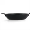 OXO 12" Steel Open Wok With Silicone Sleeve Black