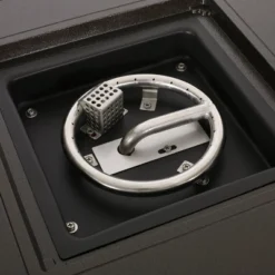 Amherst Square 32.25" Aluminum Gas Fire Pit - Hammered Bronze - Christopher Knight Home -Garden & Outdoors GUEST 30375e2e 4a9a 4ec7 9fcd 377842b6d938