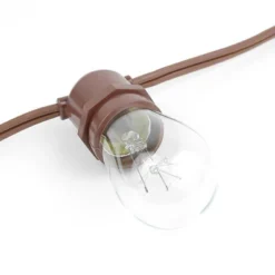 Novelty Lights Edison Outdoor String Lights With 25 In-Line Sockets Brown Wire 37.5 Feet 9 Novelty Lights Edison Outdoor String Lights With 25 In-Line Sockets Brown Wire 37.5 Feet -Garden & Outdoors GUEST 330d724b b69c 4a91 ac01 3c76bee54181