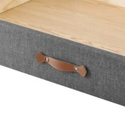 MUSEHOMEINC BD1002NS Upholstered Underbed Storage Trundle Organizer Drawer With Center Divider And 4 Caster Wheels, Gray, Full/Twin -Garden & Outdoors GUEST 33674f47 3f0a 42fd 8635 aa79afe023db