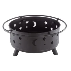 Nature Spring Star And Moon Wood Burning Fire Pit – Black -Garden & Outdoors GUEST 33b2e1df 7759 46b2 951d a63ba13b90d1