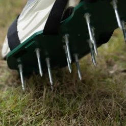 Gardenised Lawn And Garden Aerator Spike Shoe With 3 Metal Buckle Straps, Green Spiked Sandal -Garden & Outdoors GUEST 34c20210 97c8 4603 9b73 5b06eae8ee02