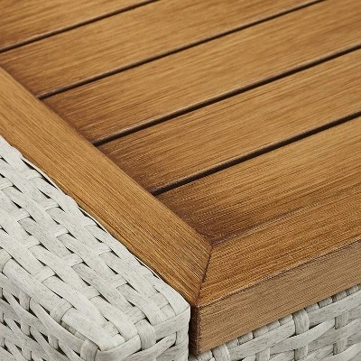 Capella 3pc Outdoor Wicker Chair Set - Gray - Crosley 6 Capella 3pc Outdoor Wicker Chair Set - Gray - Crosley - Image 6