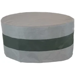 Sunnydaze Decor Sunnydaze Outdoor Heavy-Duty Weather-Resistant 300D Polyester Round 2-Tone Fire Pit Cover - Gray And Green -Garden & Outdoors GUEST 354f79fb 8933 421f bedc 3635e2002f3f