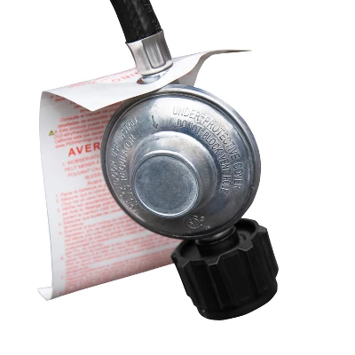 Merrick Lane Stainless Steel 7.5' Tall 40,000 BTU Outdoor Propane Patio Heater With Wheels 13 Merrick Lane Stainless Steel 7.5' Tall 40,000 BTU Outdoor Propane Patio Heater With Wheels - Image 13