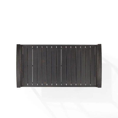 Kaplan Outdoor Steel Bar Cart Bronze - Crosley 5 Kaplan Outdoor Steel Bar Cart Bronze - Crosley - Image 5