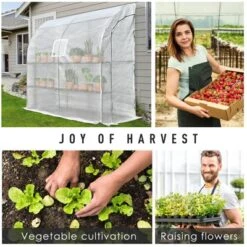 Outsunny 7' X 3' X 7' Outdoor Walk-In Greenhouse, Plant Nursery With Roll-up Windows, PE Cover, And 3 Wire Shelves -Garden & Outdoors GUEST 3951dfa8 85cd 4cc6 babe 3d0b4a3adfcc