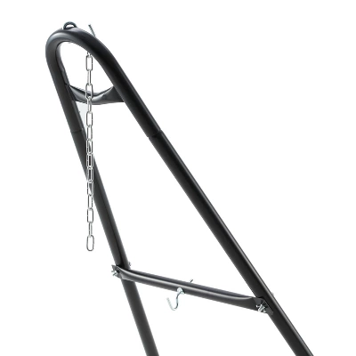 Jomeed Universal Multi Use Heavy Duty Steel 2 Person Indoor Outdoor Hammock Stand With Stabilizing Feet For Hammocks 9.5 To 14 Feet Long, Black 1 Jomeed Universal Multi Use Heavy Duty Steel 2 Person Indoor Outdoor Hammock Stand With Stabilizing Feet For Hammocks 9.5 To 14 Feet Long, Black