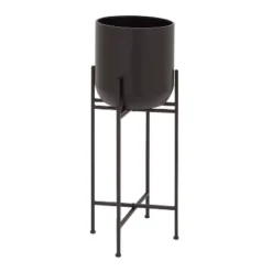 Olivia & May Modern With Stand Iron Planter Pots Black 34 Olivia & May Modern With Stand Iron Planter Pots Black -Garden & Outdoors GUEST 3a0fcf2c 90dc 4b6e a4dd 54fceef5dcf0