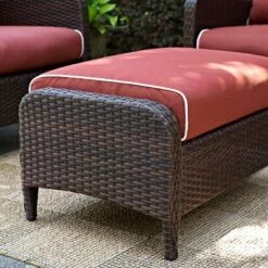 Kiawah Outdoor Wicker Ottoman - Crosley 14 Kiawah Outdoor Wicker Ottoman - Crosley -Garden & Outdoors GUEST 3a107828 b66a 4c10 98e8 7e9d2f583bff