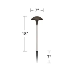 John Timberland Large Mushroom 18" High Bronze Low Voltage LED Path Light -Garden & Outdoors GUEST 3b1ed386 227f 4f12 8ff8 e202a0b481ce
