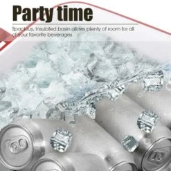 Costway 80-quart Cooler Beer Cart Outdoor Entertaining Rolling Party Steel Bar Bistro 15 Costway 80-quart Cooler Beer Cart Outdoor Entertaining Rolling Party Steel Bar Bistro -Garden & Outdoors GUEST 3b30748b fc56 41d0 ad68 c3b9e7eb68c4