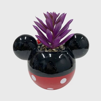 Disney 2pc Indoor/Outdoor Ceramic Mickey And Minnie Mouse Classic Succulent Set 2 Disney 2pc Indoor/Outdoor Ceramic Mickey And Minnie Mouse Classic Succulent Set - Image 2