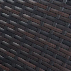 4pc Wicker Patio Sectional Seating Set With Cushions - Brown/Blue - GODEER -Garden & Outdoors GUEST 3d6b9cd9 24b5 484a b2fa 21b01b2bfa14