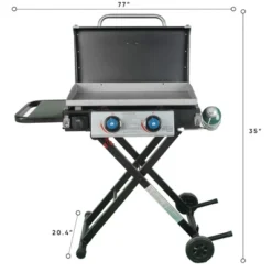 Razor Griddle GGC2030M 25 Inch Outdoor 2 Burner Portable LP Propane Gas Grill Griddle With Top Cover, Wheels, & Storage Shelf For BBQ Cooking, Black 6 Razor Griddle GGC2030M 25 Inch Outdoor 2 Burner Portable LP Propane Gas Grill Griddle With Top Cover, Wheels, & Storage Shelf For BBQ Cooking, Black -Garden & Outdoors GUEST 3e58bd0c 05c9 450d 97f9 c761548f33c8