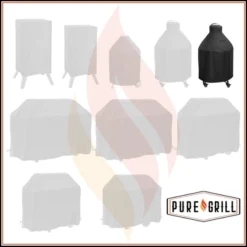 Pure Grill 22-Inch Ceramic Grill Cover For All Large Kamado Charcoal BBQ Grill Brands, Universal Fit Cover - 31" Dia X 40" H -Garden & Outdoors GUEST 3f25a25e 9306 4240 b582 31c5ad62272e