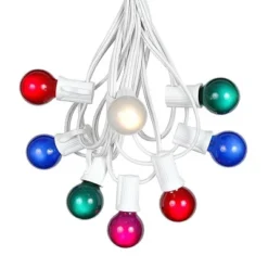 Novelty Lights 25 Feet G30 Globe Outdoor Patio String Lights, White Wire -Garden & Outdoors GUEST 4055aec0 9347 4a89 b430 ade17a9ed4f9