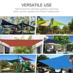 Outsunny 20' X 16' Sun Shade Sail Rectangle Sail Shade Canopy For Outdoor Patio Deck Yard -Garden & Outdoors GUEST 432c4a6b 25ba 430f a62d 09cd919b67cc
