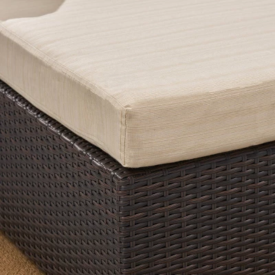 Santa Rosa 8pc Wicker Sectional Sofa Set - Brown/Beige - Christopher Knight Home 3 Santa Rosa 8pc Wicker Sectional Sofa Set - Brown/Beige - Christopher Knight Home - Image 3