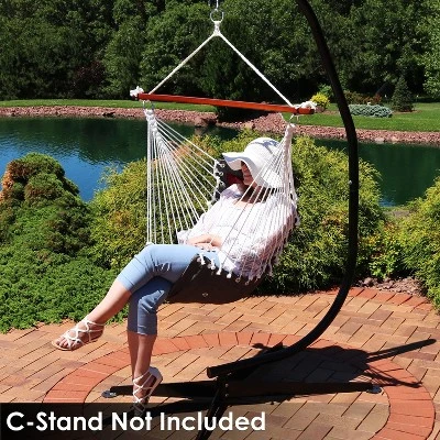 Sunnydaze Decor Sunnydaze Large Tufted Victorian Hammock Chair Swing For Backyard And Patio - 300 Lb Weight Capacity 5 Sunnydaze Decor Sunnydaze Large Tufted Victorian Hammock Chair Swing For Backyard And Patio - 300 Lb Weight Capacity - Image 5