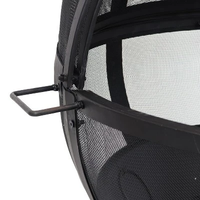 Sunnydaze Decor Sunnydaze Outdoor Portable Camping Or Backyard Flaming Sphere Ball Fire Pit With Built-In Spark Screen - 30" - Black 2 Sunnydaze Decor Sunnydaze Outdoor Portable Camping Or Backyard Flaming Sphere Ball Fire Pit With Built-In Spark Screen - 30" - Black - Image 2