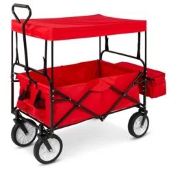 Best Choice Products Folding Utility Cargo Wagon Cart W/ Removable Canopy, Cup Holders 14 Best Choice Products Folding Utility Cargo Wagon Cart W/ Removable Canopy, Cup Holders -Garden & Outdoors GUEST 481ef458 0ee6 4a54 8505 1b3b9c45528a