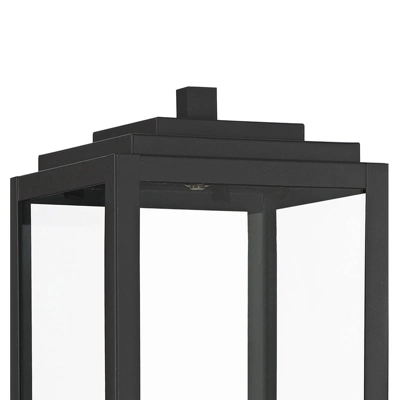 John Timberland Titan Modern Outdoor Post Light Mystic Black 21 3/4" Clear Glass Panels For Exterior Barn Deck House Porch Yard Patio Home Outside 3 John Timberland Titan Modern Outdoor Post Light Mystic Black 21 3/4" Clear Glass Panels For Exterior Barn Deck House Porch Yard Patio Home Outside - Image 3