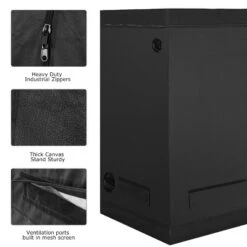 Costway Indoor Grow Tent Room Reflective Hydroponic Non Toxic Clone Hut 6 Size (48''X24''X60'') -Garden & Outdoors GUEST 49b25a1c 3b7d 4d34 8812 1e4343d45d4c