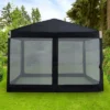 Aoodor Canopy Mesh Sidewall Replacement With 2 Side Zipper For 10' X 10' Pop Up Canopy Tent (Mosquito Net Only)