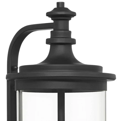 Possini Euro Design Medici Modern Outdoor Wall Light Fixture Black Metal 24 1/2" Clear Glass For Post Exterior Barn Deck House Porch Yard Patio Home 2 Possini Euro Design Medici Modern Outdoor Wall Light Fixture Black Metal 24 1/2" Clear Glass For Post Exterior Barn Deck House Porch Yard Patio Home - Image 2