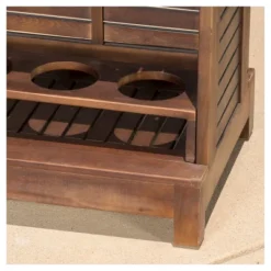 Riviera Acacia Wood Bar - Rich Mahogany - Christopher Knight Home -Garden & Outdoors GUEST 507e18b9 03d1 4c33 ad84 1ad9418cbb0a