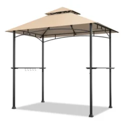 Tangkula 8' X 5' BBQ Grill Gazebo 2-Tier Barbecue Canopy Vented Top Shelves Shelter -Garden & Outdoors GUEST 52c749b9 d525 44bc 8007 221c6138ba32