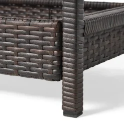 Savona Wicker Outdoor Serving Cart - Brown - Christopher Knight Home -Garden & Outdoors GUEST 53586886 689f 4592 9094 a8962a3a97f5