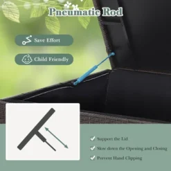 Costway 133 Gallon Patio Rattan Storage Deck Box Container Wheel Handle W/Liner 15 Costway 133 Gallon Patio Rattan Storage Deck Box Container Wheel Handle W/Liner -Garden & Outdoors GUEST 56377fc5 52e7 4da0 a4cd 45a43efee0fc