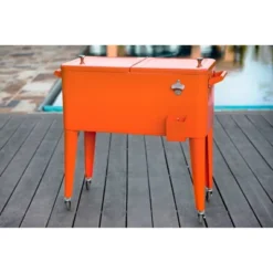 80qt Portable Rolling Patio Cooler - Permasteel -Garden & Outdoors GUEST 57347366 0f2e 4dbc 81bd 1eb59a01493d