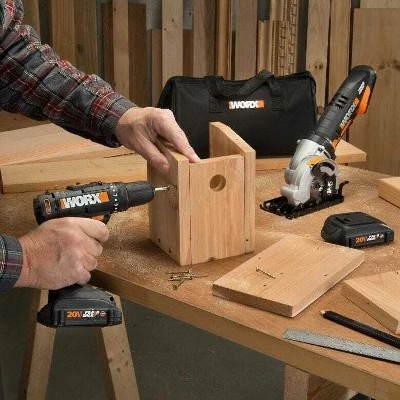 Worx WX945L 20V Power Share Drill Driver & 3-3/8" Worxsaw Combo Kit 2 Worx WX945L 20V Power Share Drill Driver & 3-3/8" Worxsaw Combo Kit - Image 2