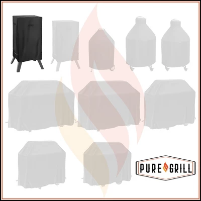 Pure Grill 40-inch Smoker BBQ Grill Cover For Electric Vertical Smokers, Universal Fit Cover - 24" X 17" X 38" 6 Pure Grill 40-inch Smoker BBQ Grill Cover For Electric Vertical Smokers, Universal Fit Cover - 24" X 17" X 38" - Image 6