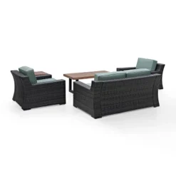 Beaufort 5pc Outdoor Wicker Conversation Set - Mist - Crosley 13 Beaufort 5pc Outdoor Wicker Conversation Set - Mist - Crosley -Garden & Outdoors GUEST 57d8fefa 13b0 4653 b289 2dd8855b6ede