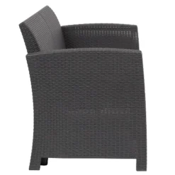 Flash Furniture Faux Rattan Loveseat With All-Weather Cushions 16 Flash Furniture Faux Rattan Loveseat With All-Weather Cushions -Garden & Outdoors GUEST 58a59192 1e94 4a37 b283 adafdb1f99fc