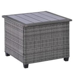 8pc Wicker Patio Conversation Set With Cushions - Beige - GODEER -Garden & Outdoors GUEST 58d25393 20b3 4849 a6de 7f13a1c495d5