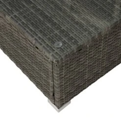 4pc Wicker Patio Conversation Set With Cushions - Gray/Beige - GODEER -Garden & Outdoors GUEST 5a1ed301 c38f 4680 adbd fe2c0a6a6ed4