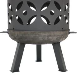 Sunnydaze Decor Sunnydaze Outdoor Camping Or Backyard Cast Iron Retro Round Fire Pit Bowl With Handles And Spark Screen - 26" - Black 12 Sunnydaze Decor Sunnydaze Outdoor Camping Or Backyard Cast Iron Retro Round Fire Pit Bowl With Handles And Spark Screen - 26" - Black -Garden & Outdoors GUEST 5af127f0 02e8 48b9 9ce8 1fd435011ffe