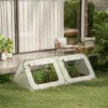 Outsunny Pop Up Greenhouse Mini Warm House With Roll Up Doors And Portable Zipper Bag For Plants Outdoor, 95" X 47" X 30"