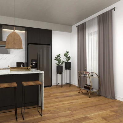 Olivia & May Modern With Stand Iron Planter Pots Black 4 Olivia & May Modern With Stand Iron Planter Pots Black - Image 4